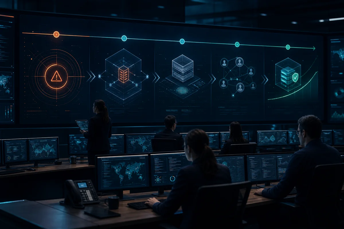 Coordinated cyber incident response from alert through containment and recovery